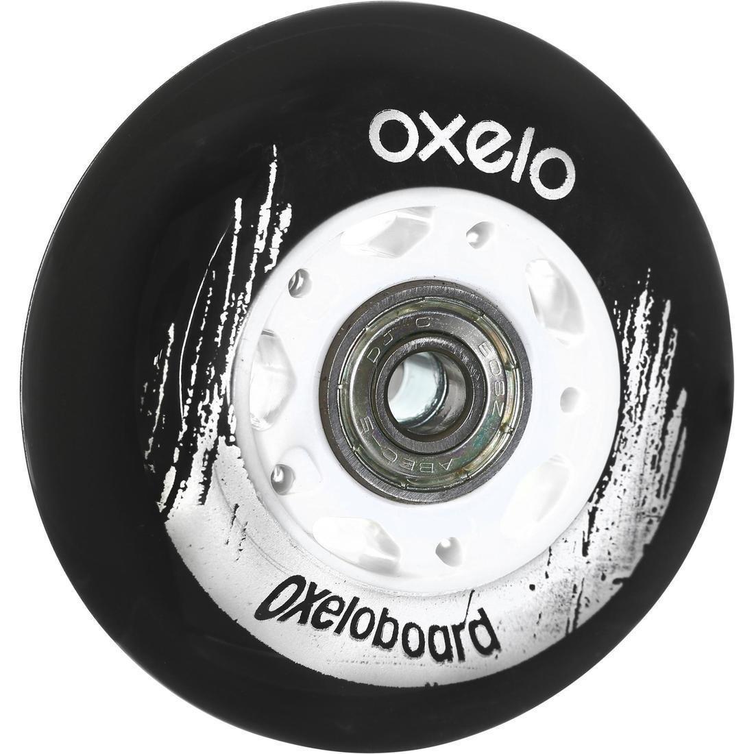 White Oxelo Waveboard Wheels Twin-Pack, Black, No Color, large image number 1