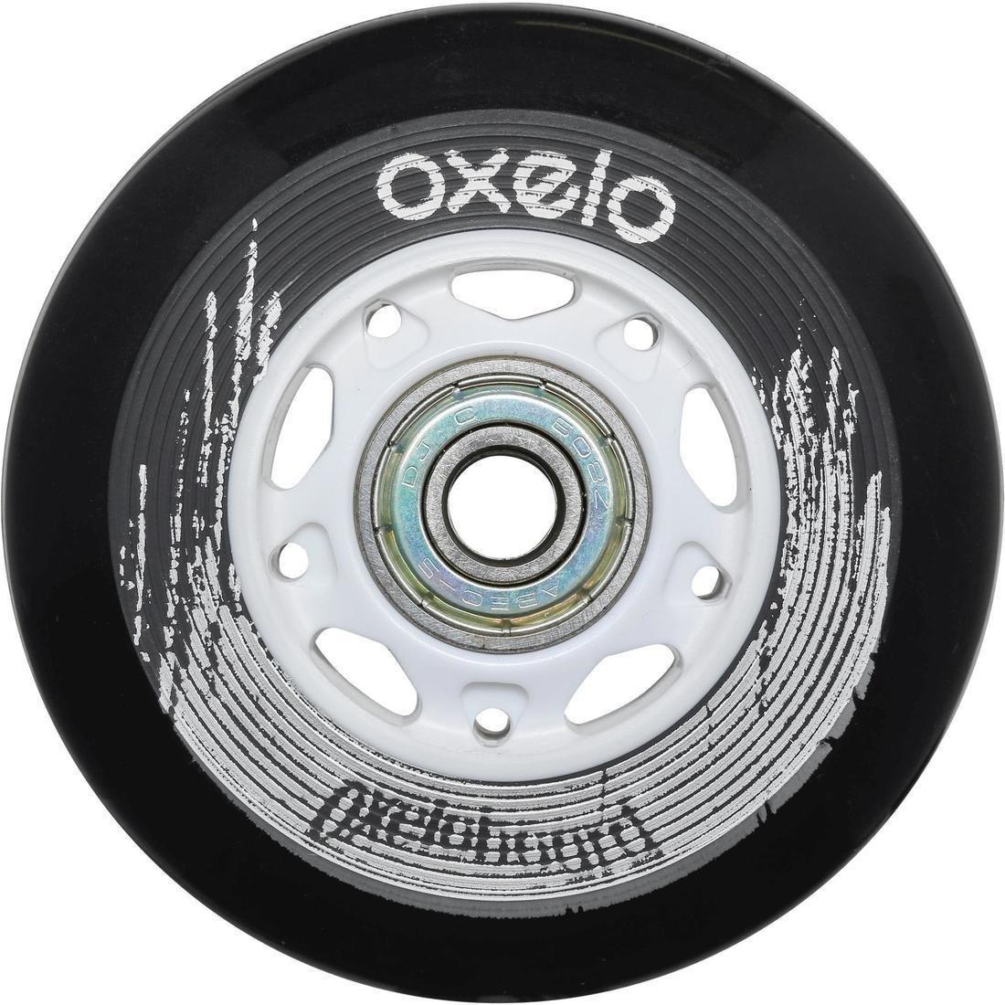 White Oxelo Waveboard Wheels Twin-Pack, Black, No Color, large image number 2