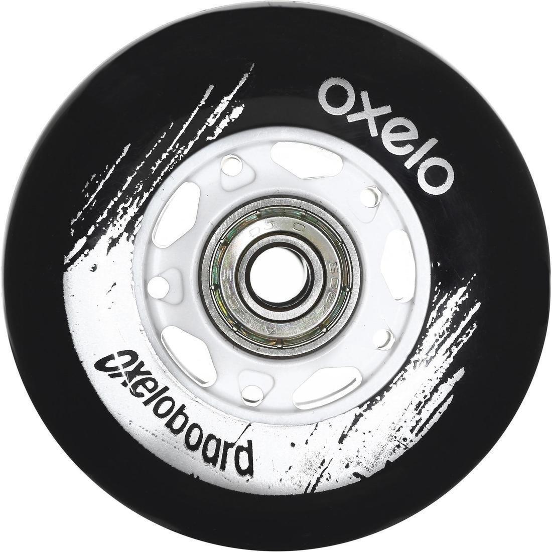 White Oxelo Waveboard Wheels Twin-Pack, Black, No Color, large image number 3
