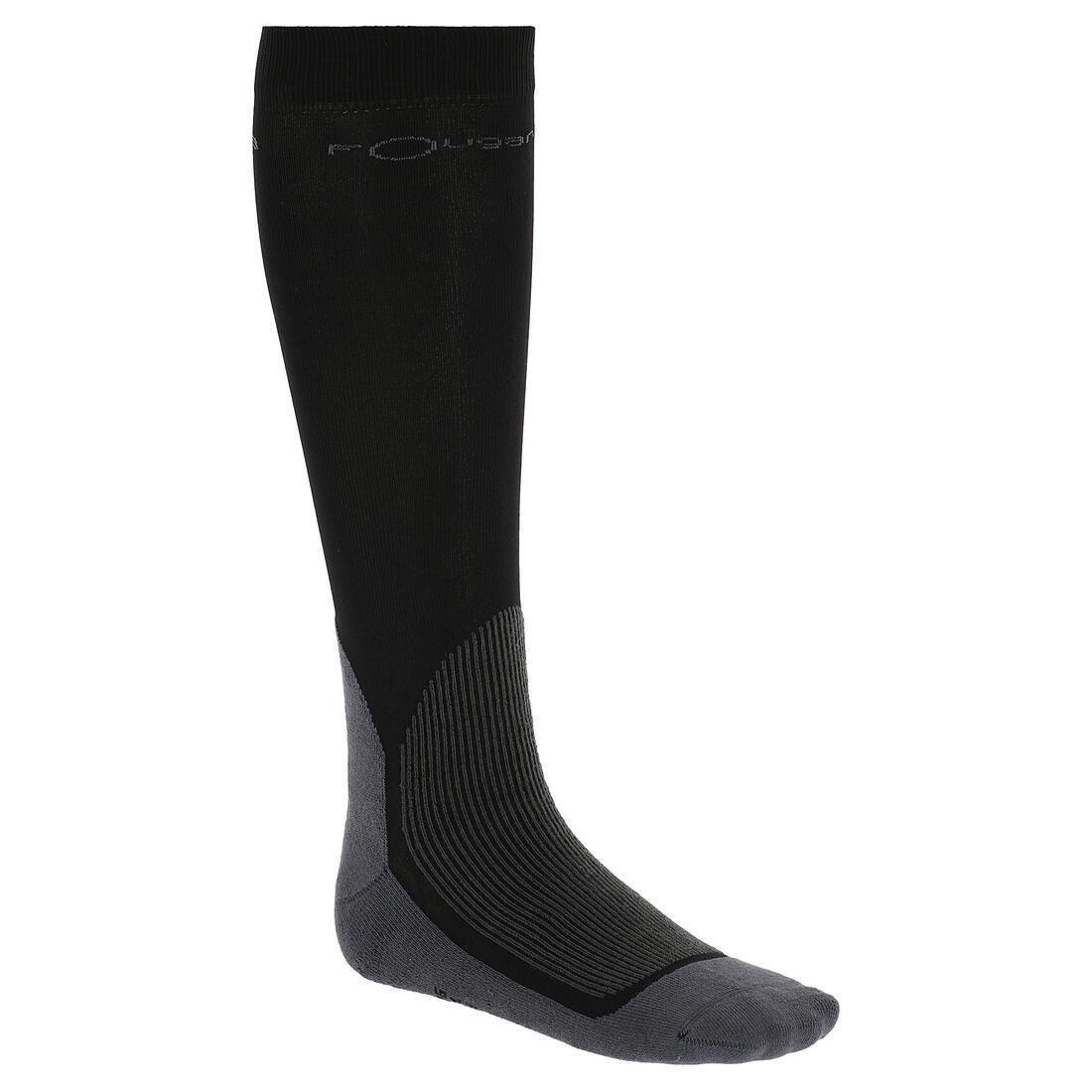 Unisex Horse Riding Socks - 700, Black, No Color, medium