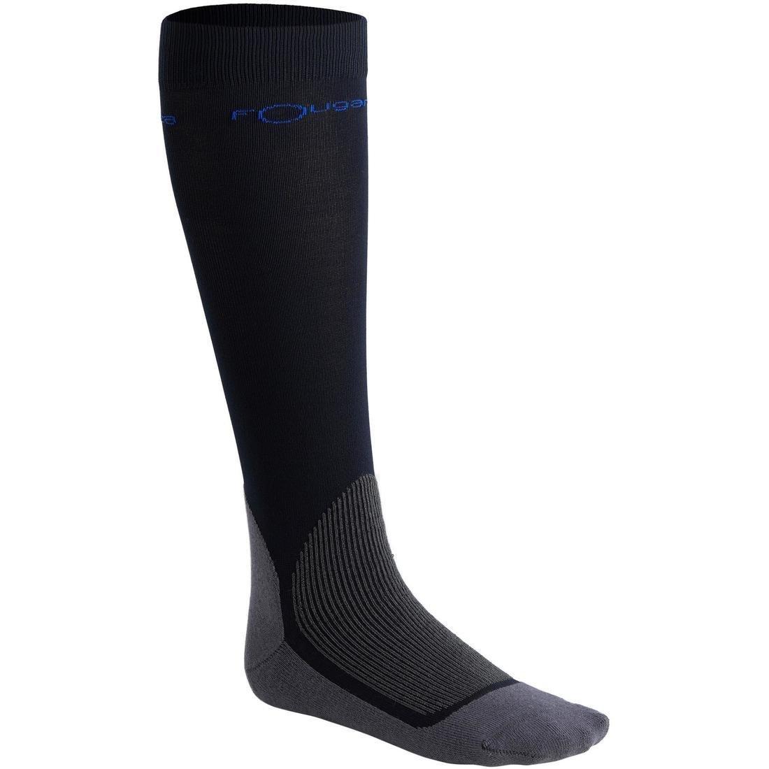 FOUGANZA - 700Adult Horse Riding Socks, Black