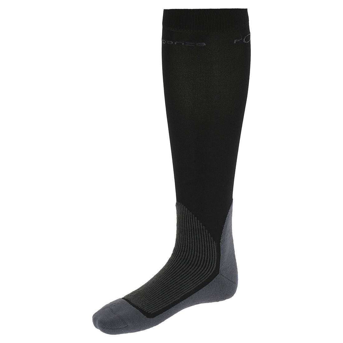 FOUGANZA - 700Adult Horse Riding Socks, Black