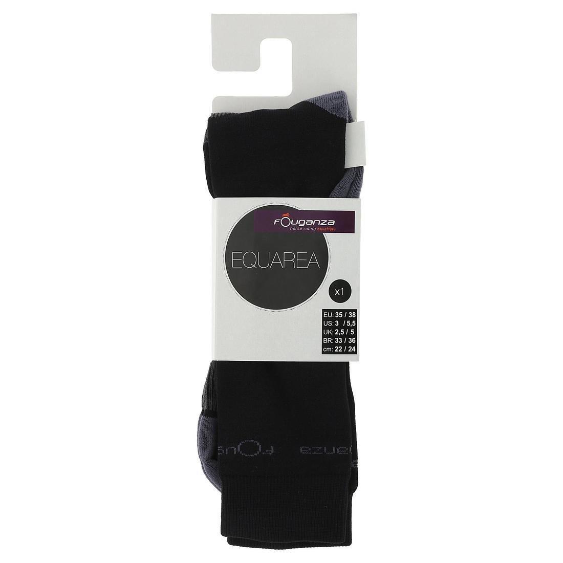 700Adult Horse Riding Socks, Black, , large image number 12