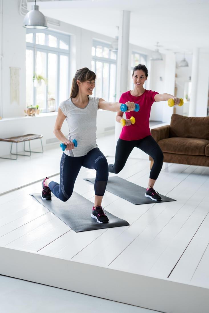 Fitness Floor Mat, Black, No Color, large image number 1