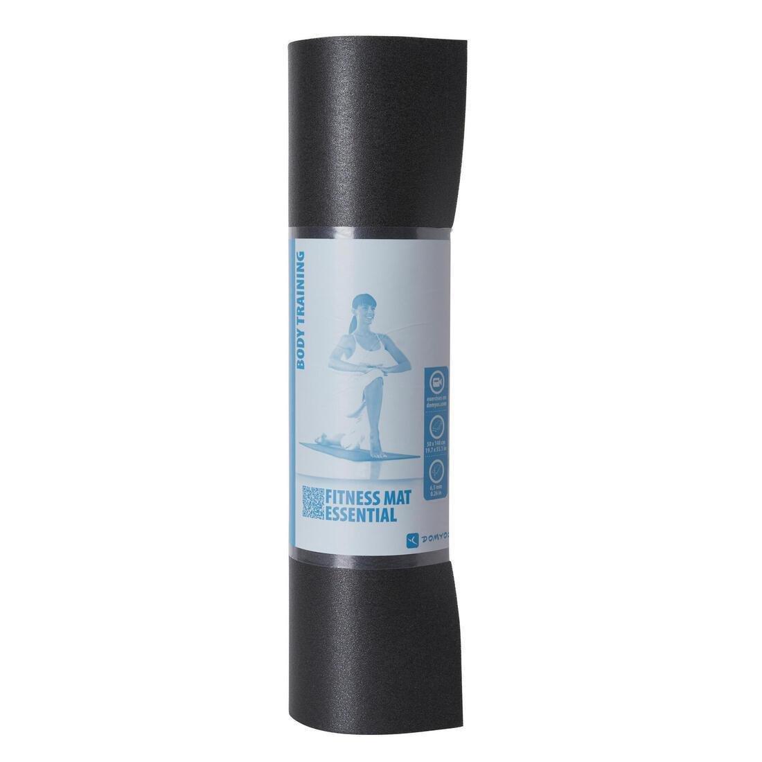 Fitness Floor Mat, Black, No Color, large image number 3