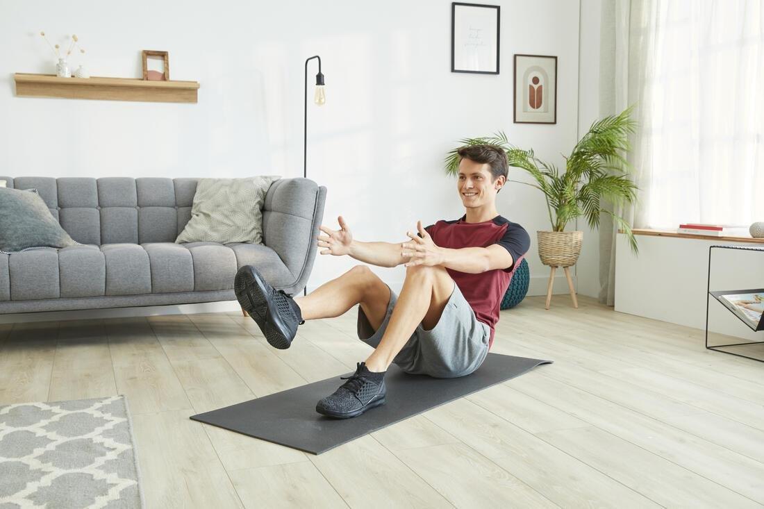 Fitness Floor Mat, Black, No Color, large image number 8