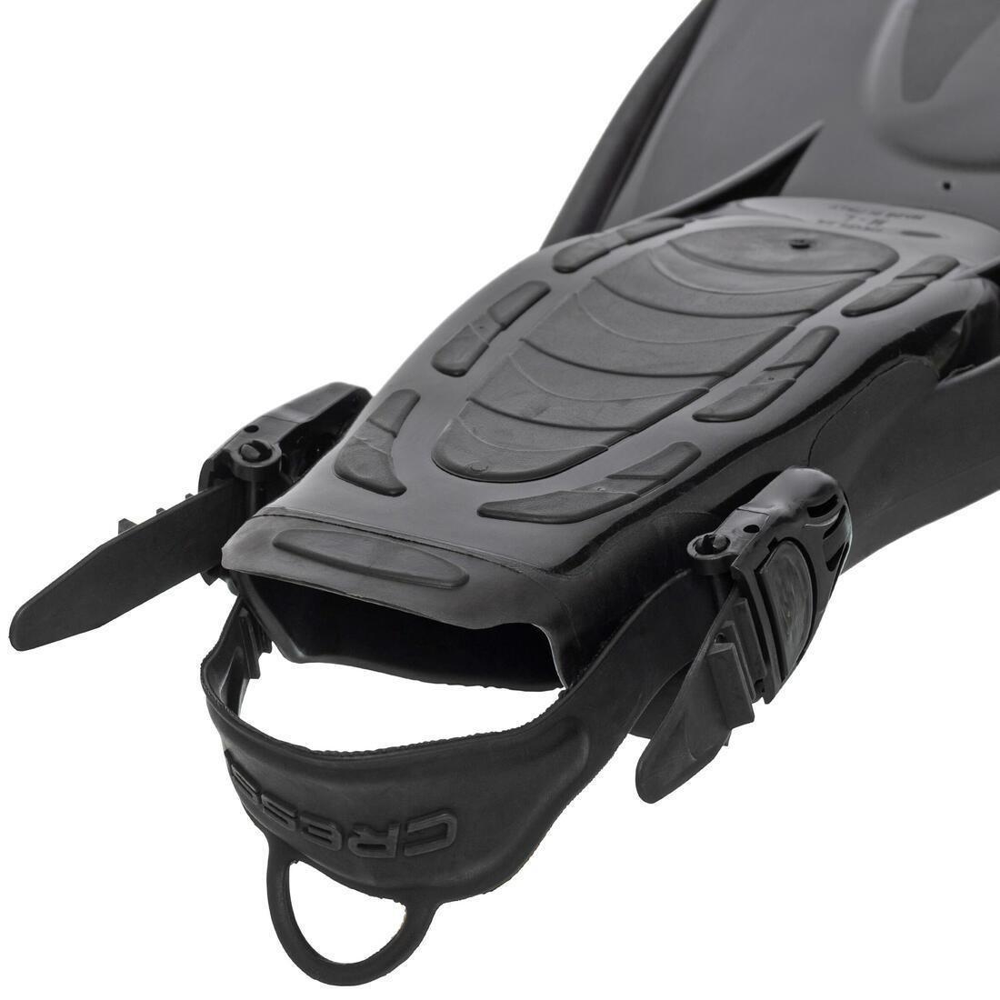 Cressi Palau Saf Snorkelling Fins, Black/Yellow, , large image number 8