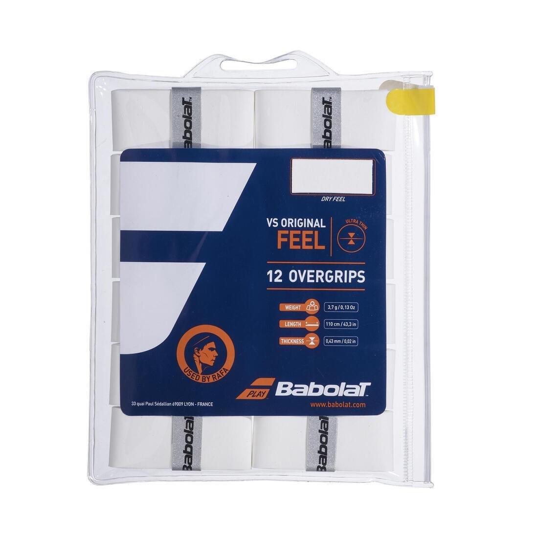 Tennis Overgrip Vs 12-Pack, White, No Color, large image number 0