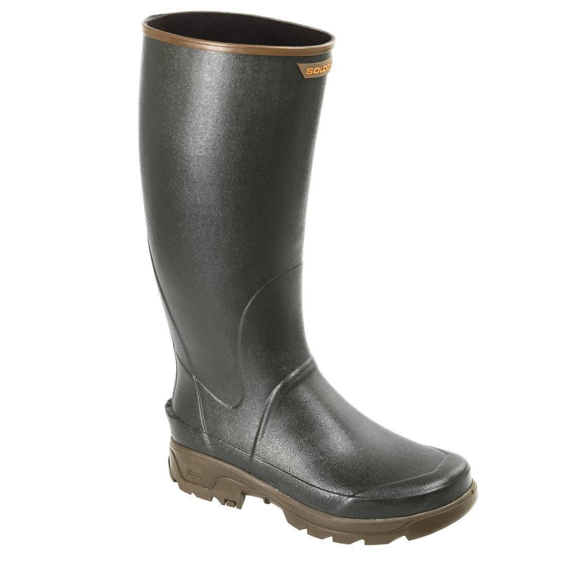 KHAKI BROWN Reinforced Wellies - Green, 5401_000, large image number 0
