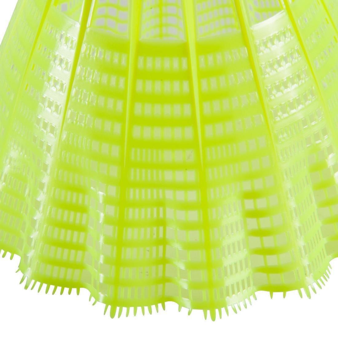 Badminton Plastic Shuttlecocks Mavis 300 6-Pack, Yellow, No Color, large image number 4