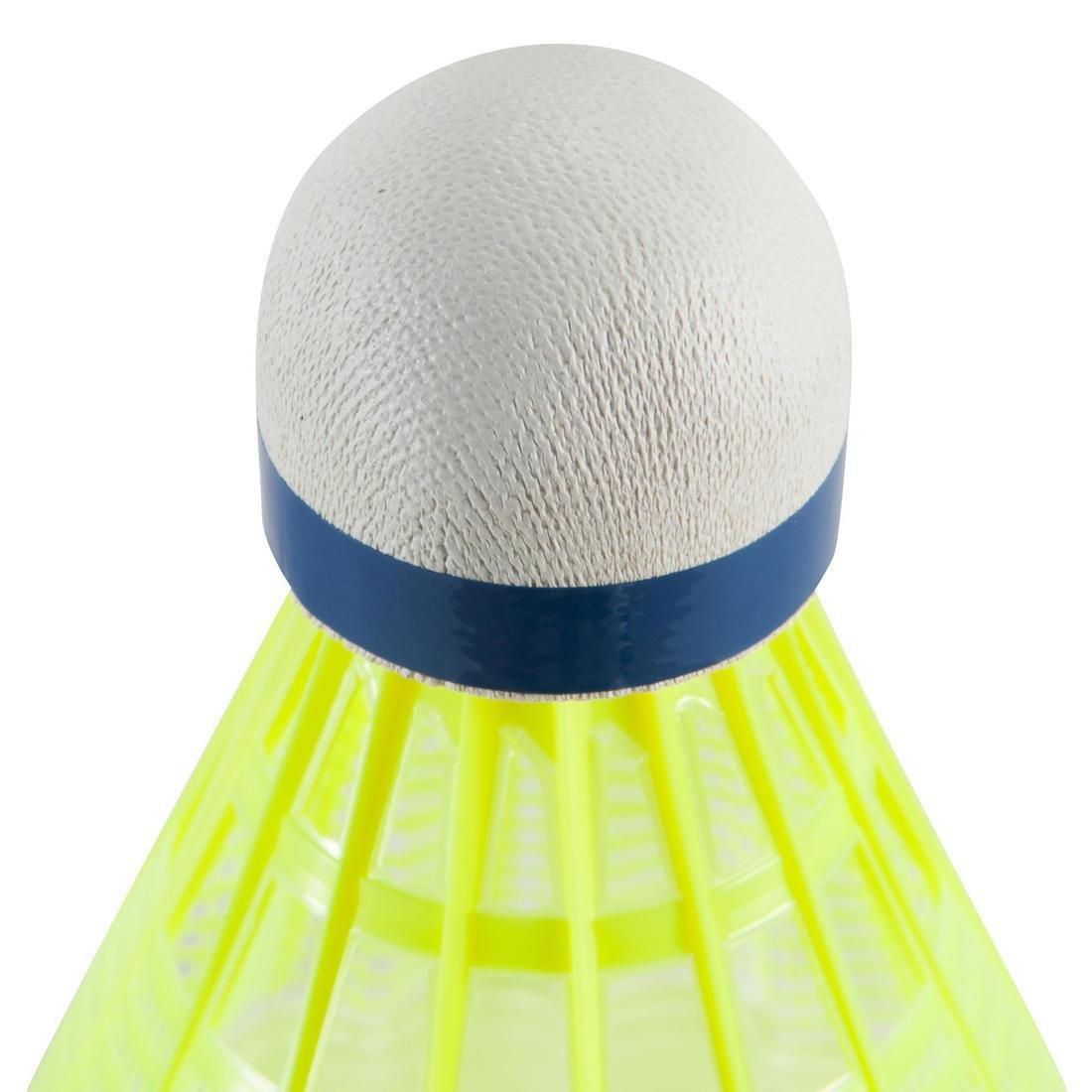 Badminton Plastic Shuttlecocks Mavis 300 6-Pack, Yellow, No Color, large image number 5