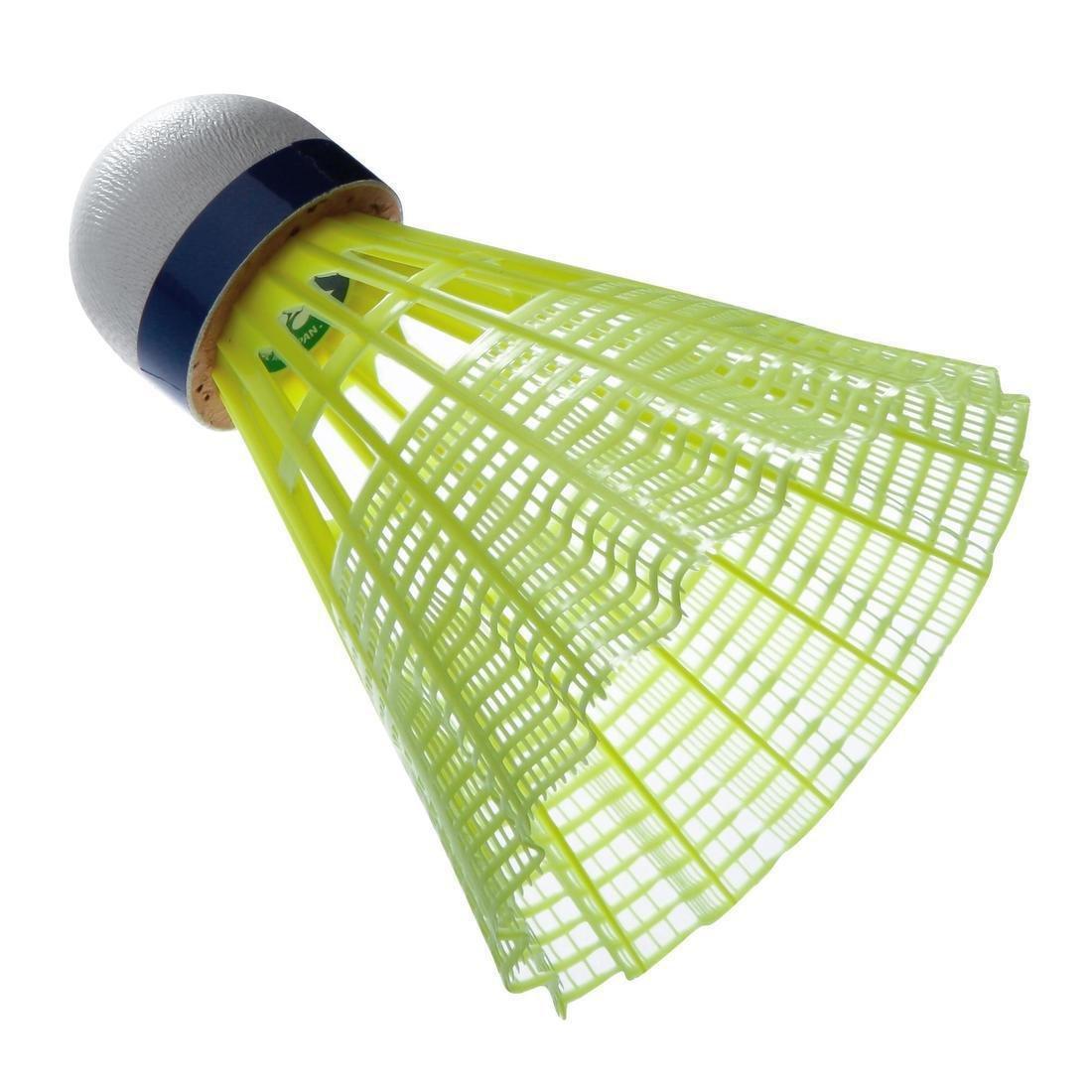 Badminton Plastic Shuttlecocks Mavis 300 6-Pack, Yellow, No Color, large image number 9