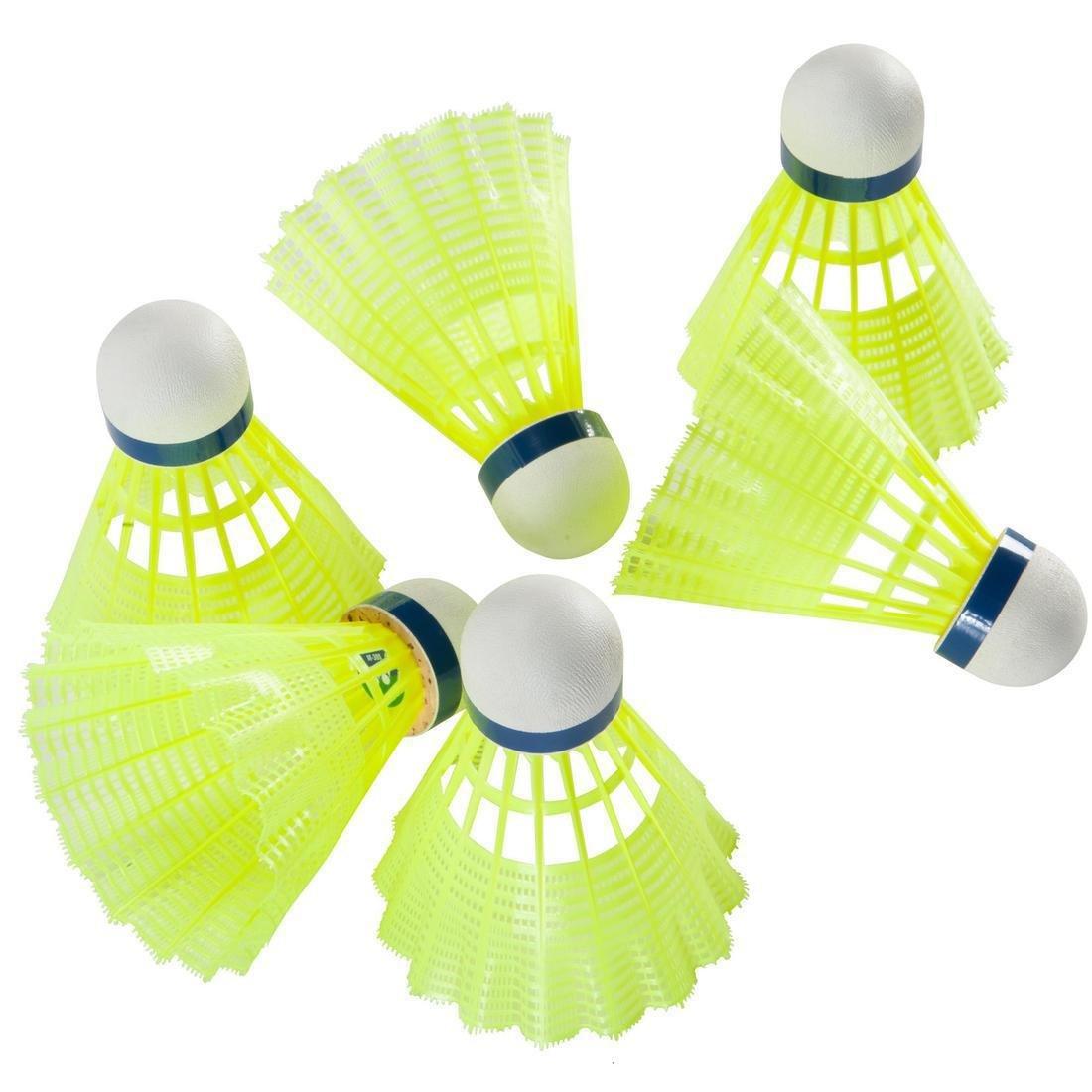 Badminton Plastic Shuttlecocks Mavis 300 6-Pack, Yellow, No Color, large image number 14