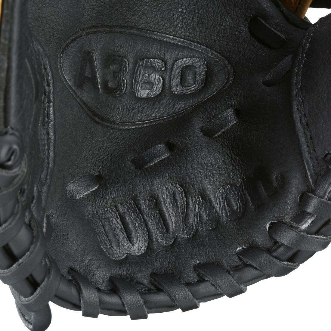 Kids 9-Inch Right-Hand Baseball Glove, Brown, No Color, large image number 6