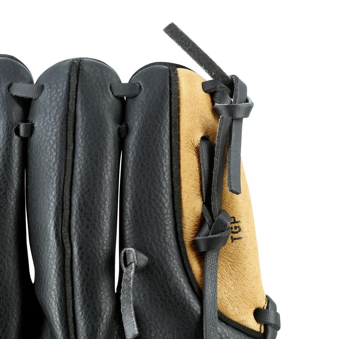 Kids 9-Inch Right-Hand Baseball Glove, Brown, No Color, large image number 8