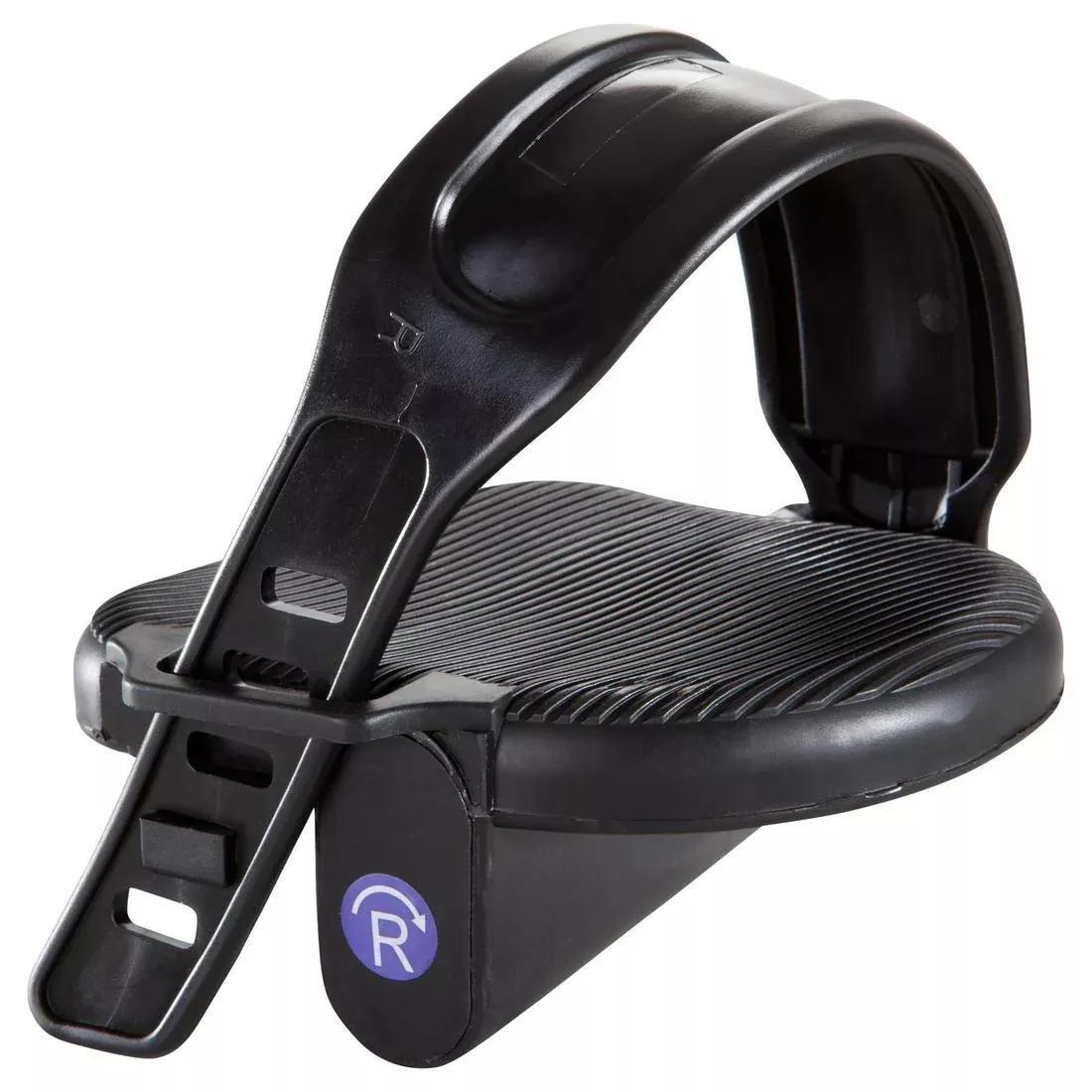 Pair Of Standard Exercise Bike Pedals, Black, No Color, large image number 0