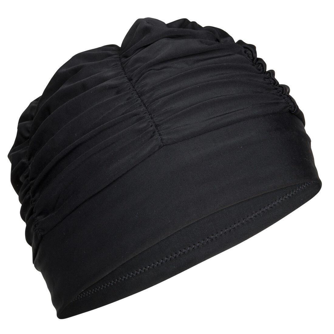 Mesh Swimming Cap, Black, No Color, large image number 0