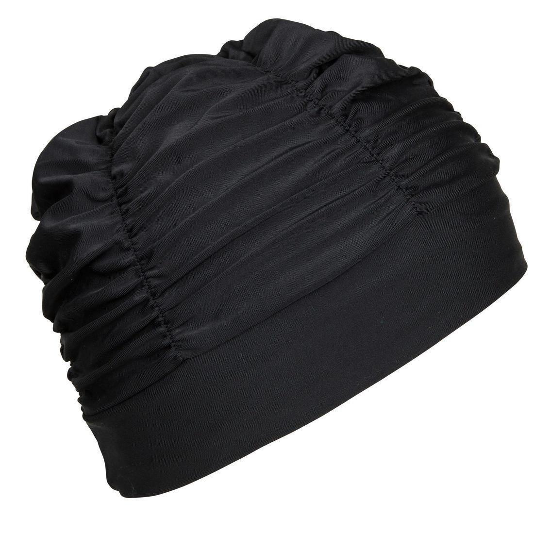 Mesh Swimming Cap, Black, No Color, large image number 1