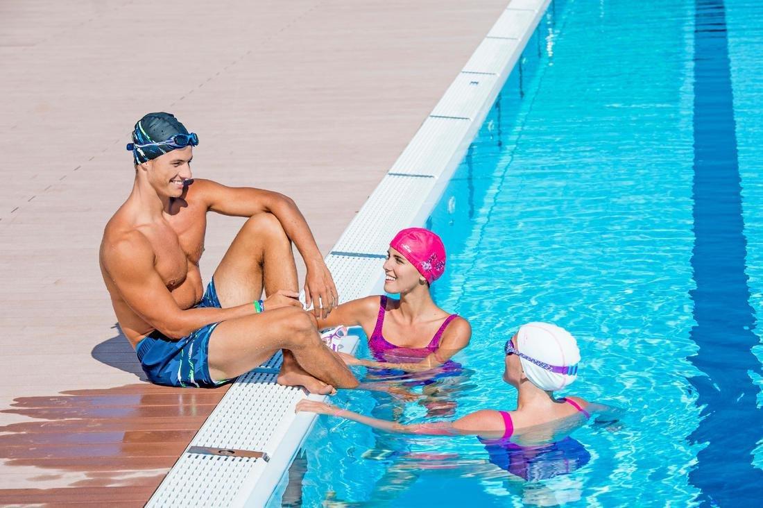 Mesh Swimming Cap, Black, No Color, large image number 4