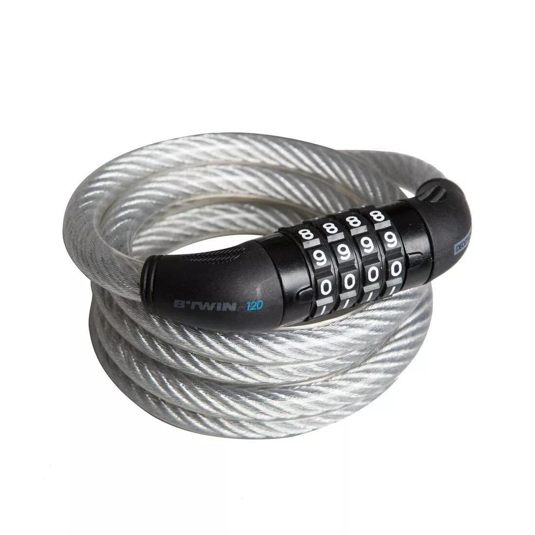 Bike Accessories Combination Cable Lock 120, Grey, No Color, large image number 0
