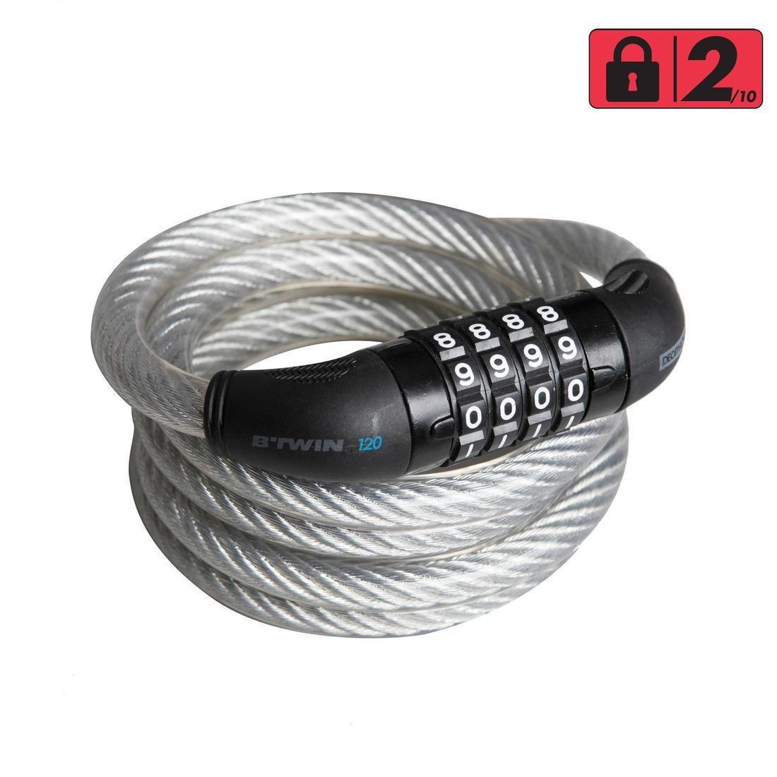 Bike Accessories Combination Cable Lock 120, Grey, No Color, large image number 1