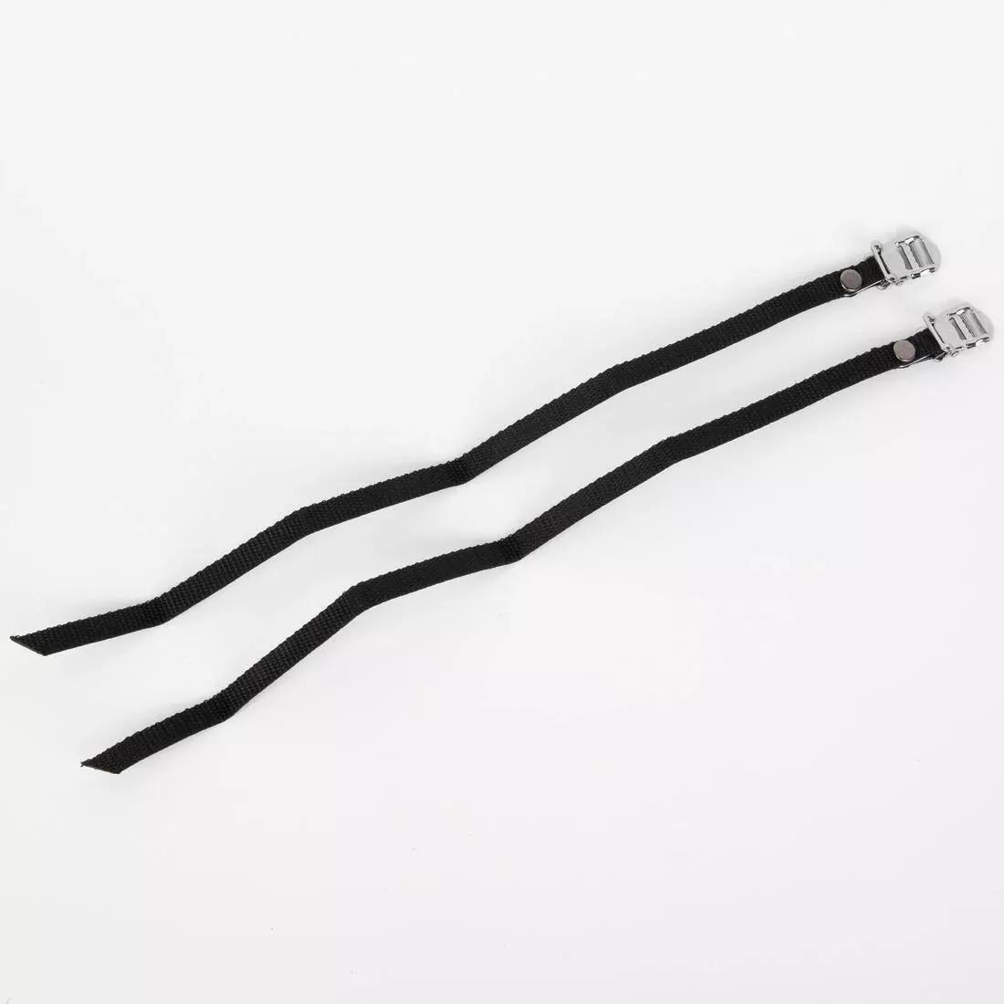 BTWIN - Resistant Toe Clip Straps, Black