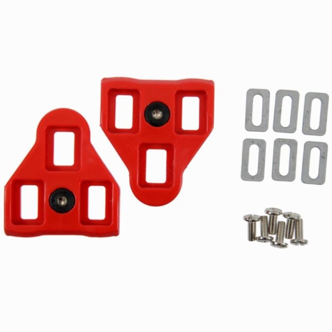Delta Compatible Road Cleats, Red, No Color, medium