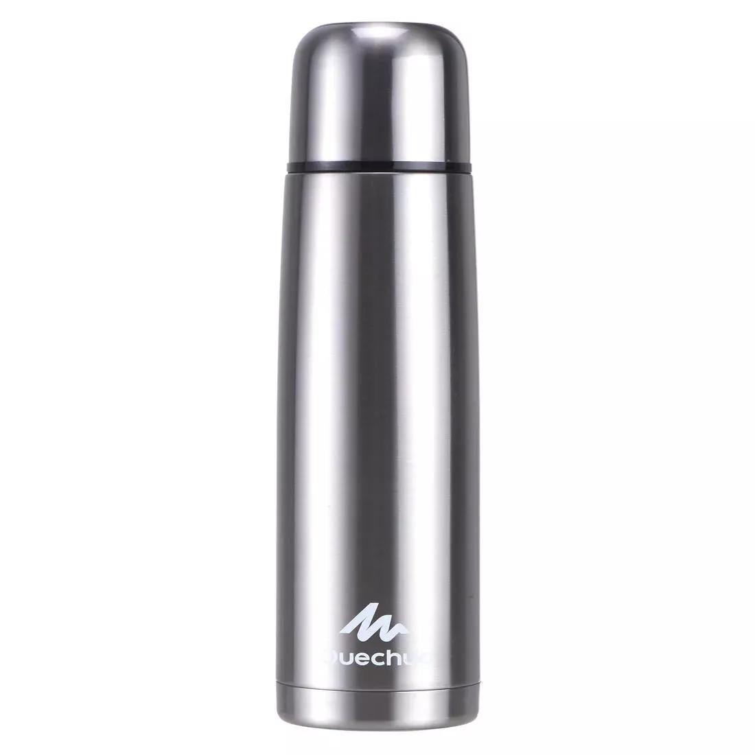 Stainless Steel Isothermal Metal Hiking Bottle, Grey, No Color, large image number 0