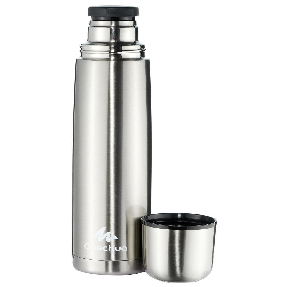Stainless Steel Isothermal Metal Hiking Bottle, Grey, No Color, large image number 1