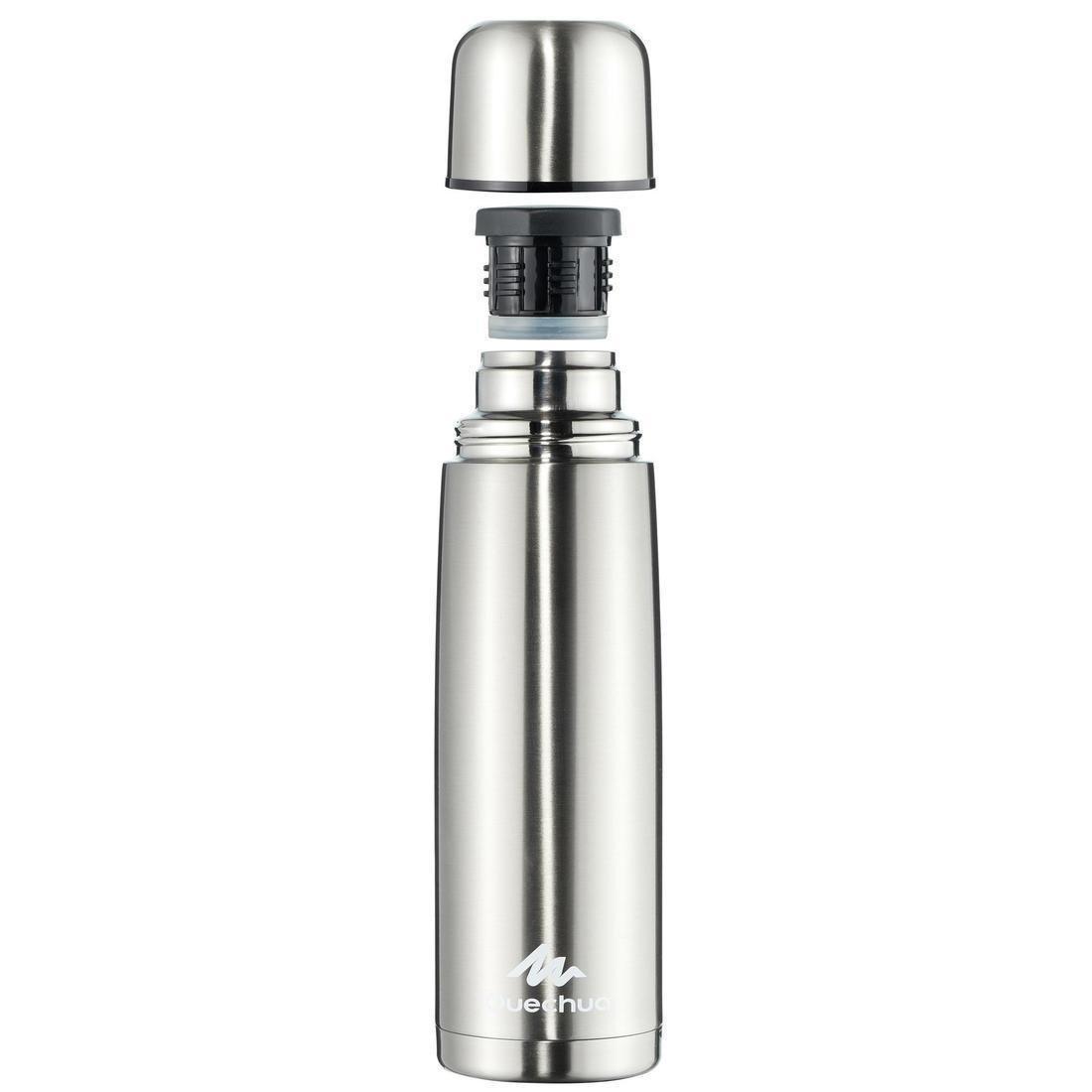 Stainless Steel Isothermal Metal Hiking Bottle, Grey, No Color, large image number 3