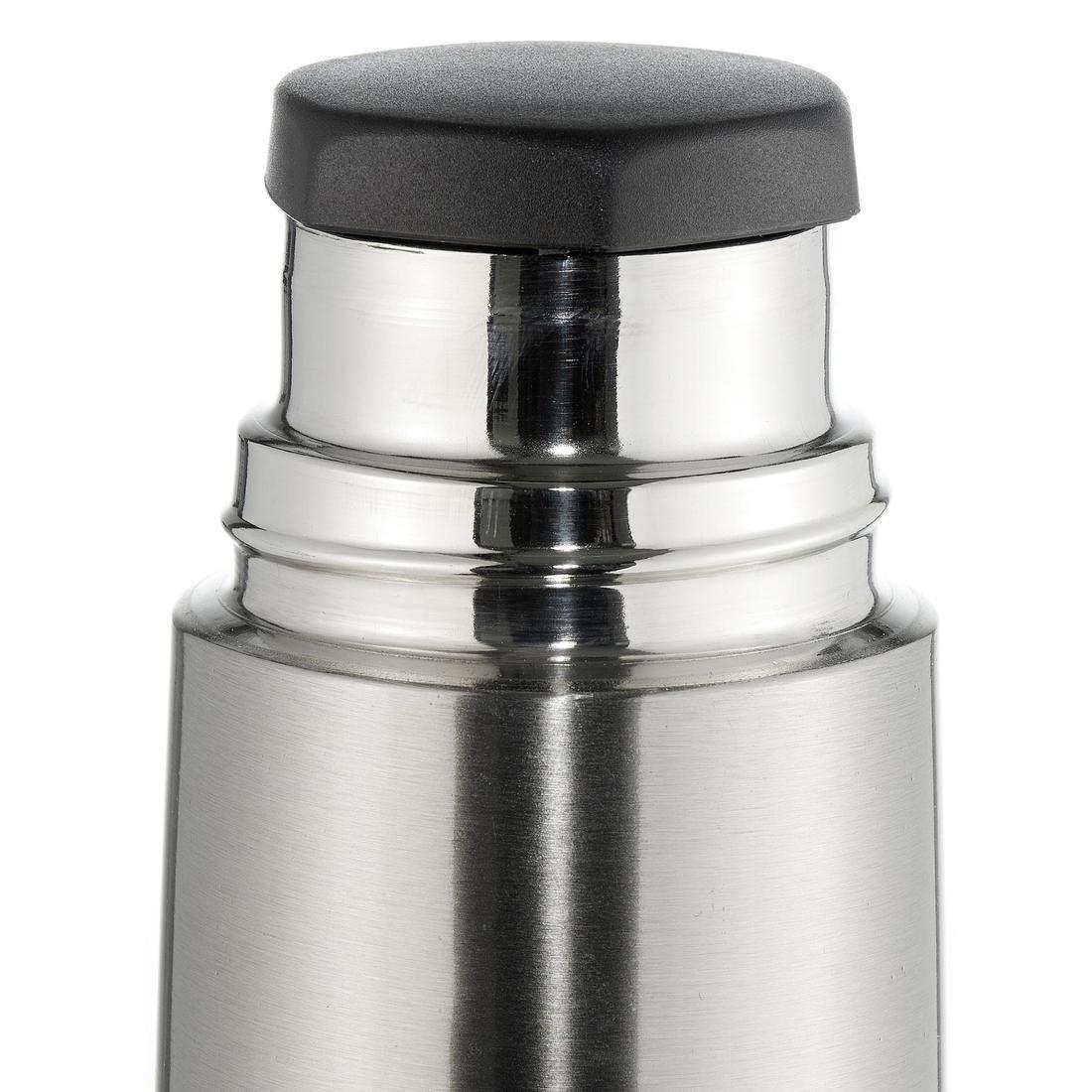 QUECHUA - Stainless Steel Isothermal Bottle, Grey