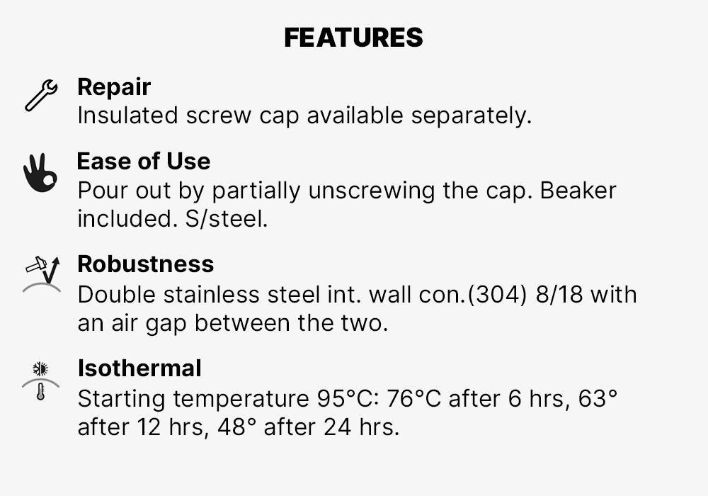 Stainless Steel Isothermal Bottle, Grey, No Color, large image number 15