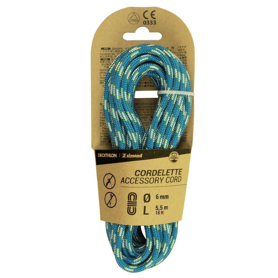 Climbing and Mountaineering Cordelette, Sky Blue, , medium