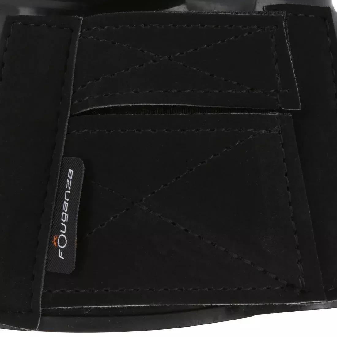 Horse Riding Rubber Overreach Boots For Horse And Pony - 100 Twin-Pack, Black, , large image number 1