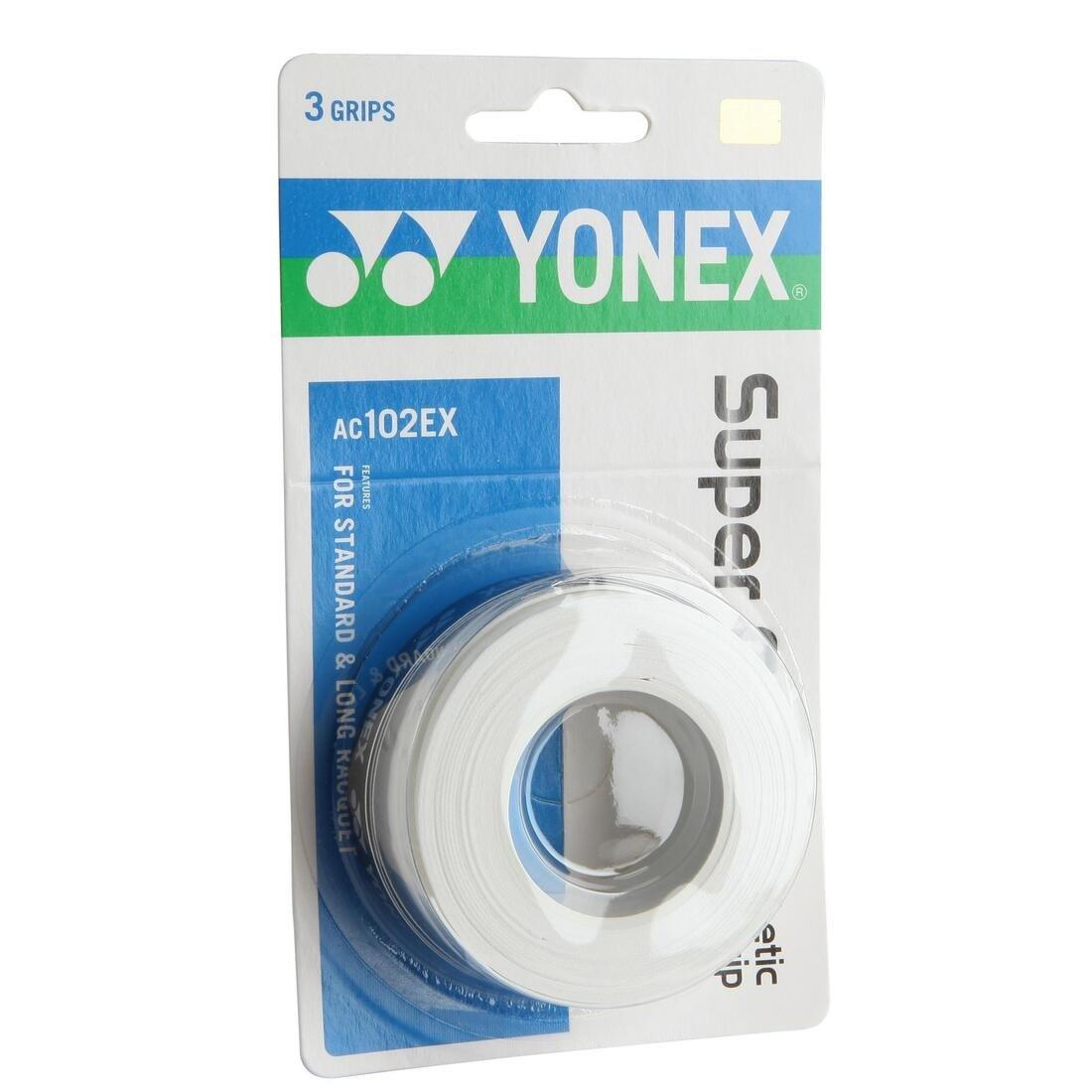 Badminton Overgrip Ac102 Tri-Pack, White, No Color, large image number 1