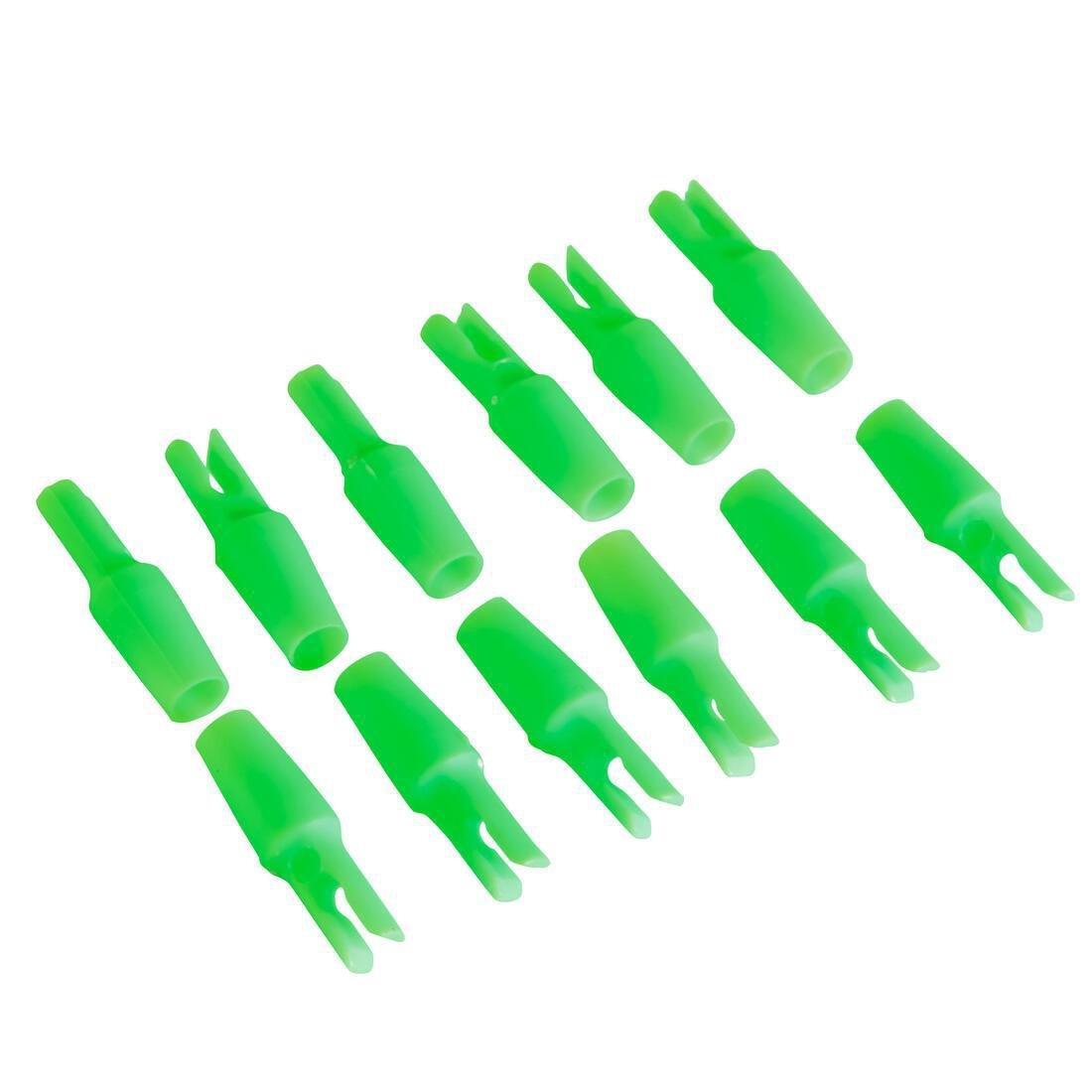 12 Archery 5 And 5.5mm Nocks, Green, No Color, medium