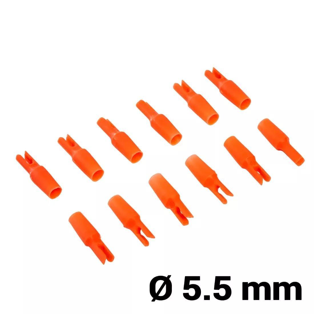 12 Archery 5 And 5.5mm Nocks, Green, No Color, large image number 1