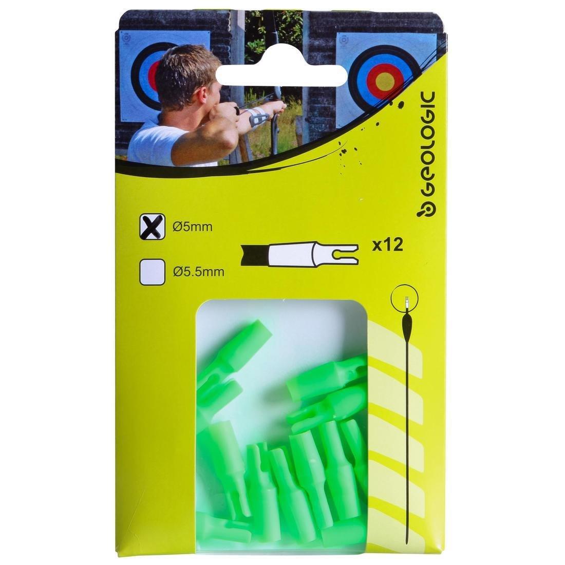 12 Archery 5 And 5.5mm Nocks, Green, No Color, large image number 6