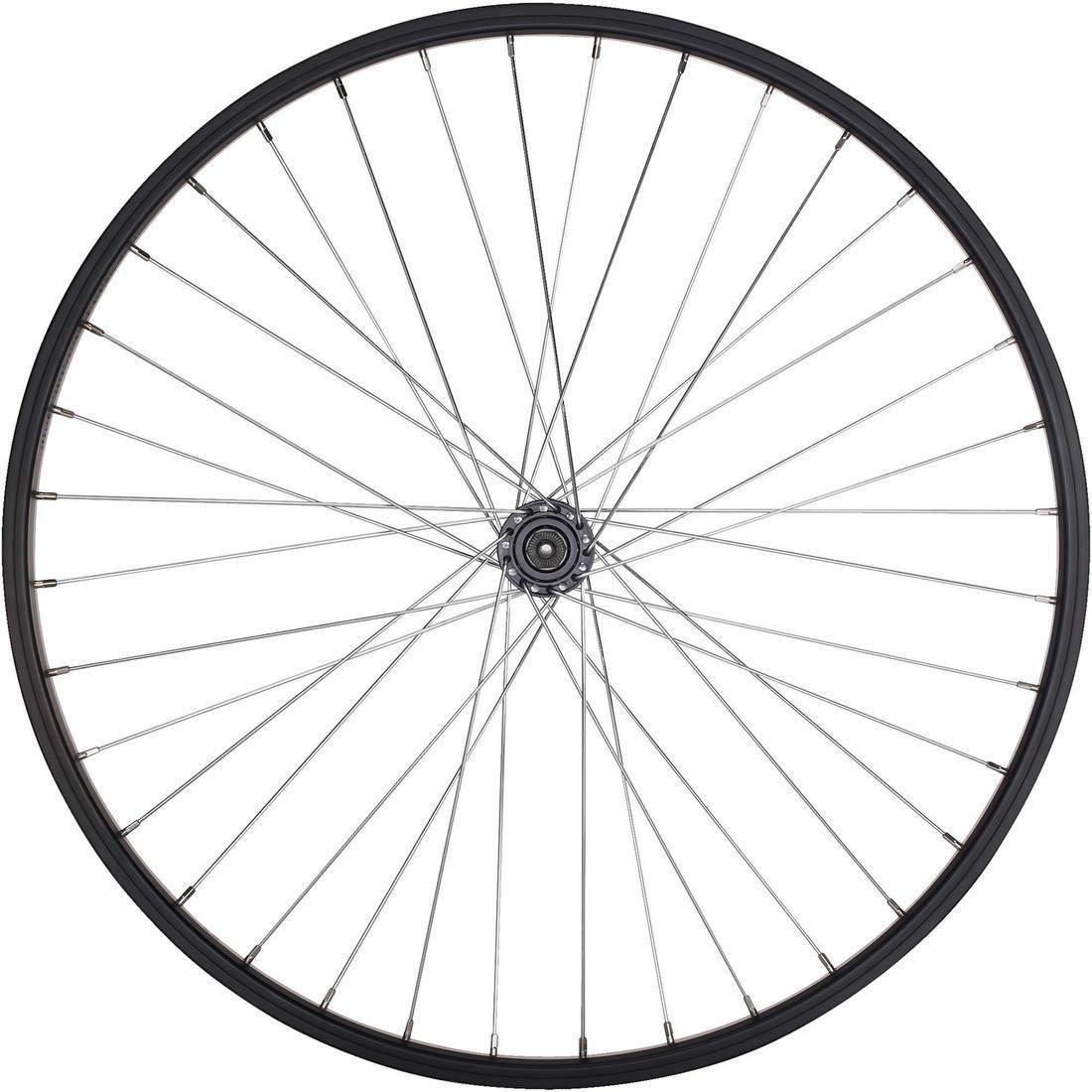 Kids' Bike Wheel 24 Front Single Wall Rim Quick Release, Black, No Color, large image number 12