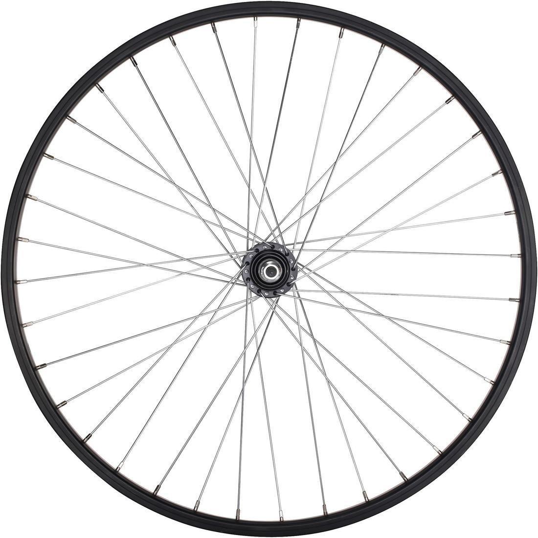 Kids Wheel 24 Rear Single Wall Rim Freewheel With Locknut, Black, No Color, large image number 10