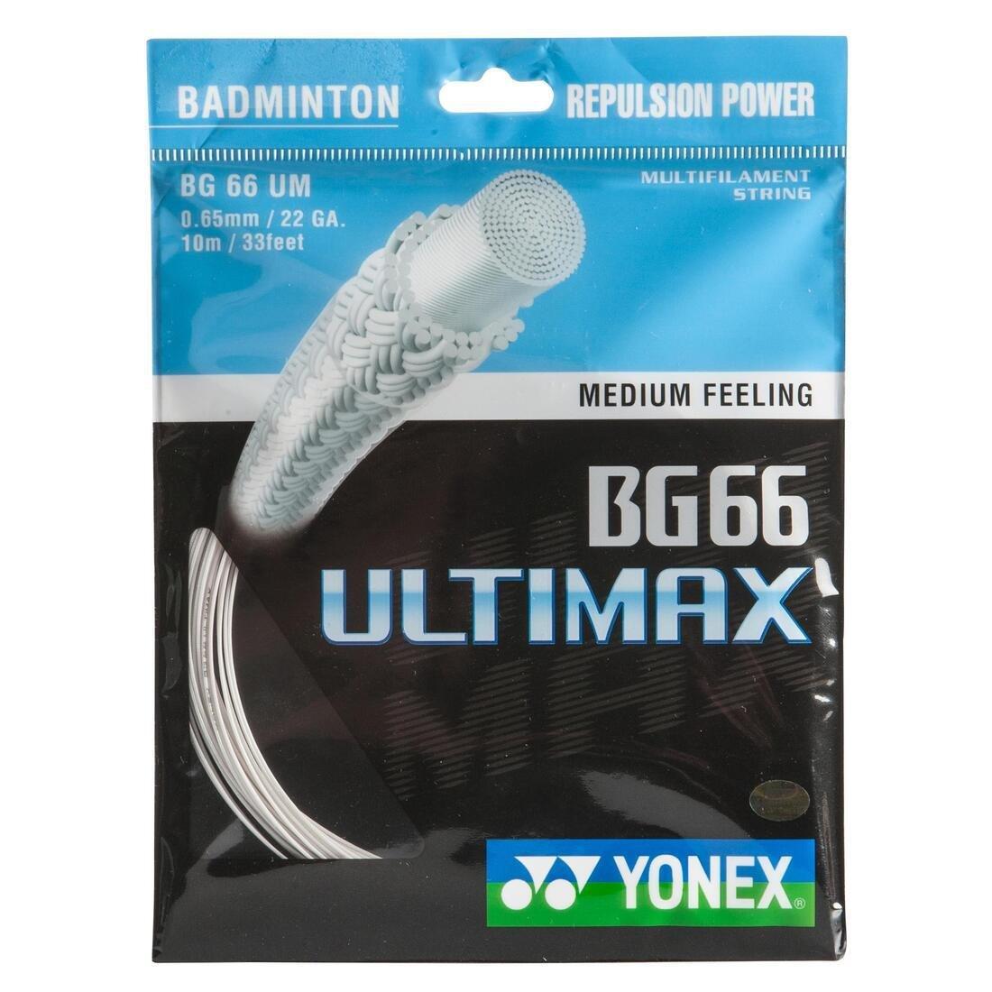 YONEX - BG 66 Ultimax Badminton String, White