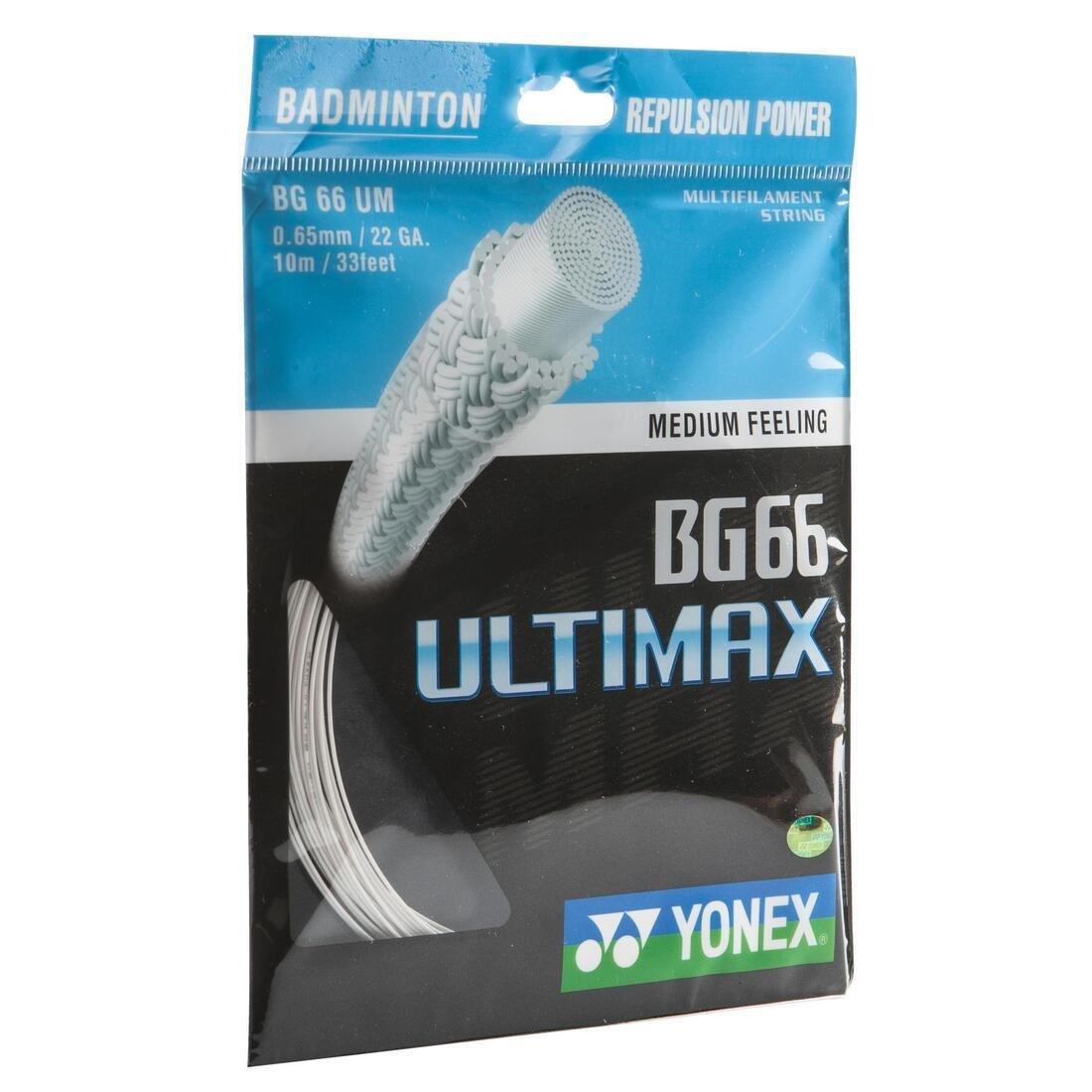 YONEX - BG 66 Ultimax Badminton String, White