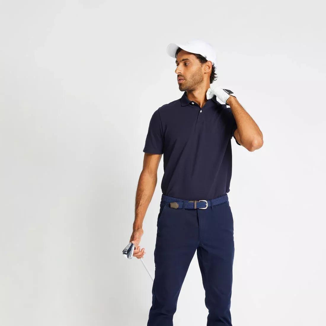 Men Golf Short-Sleeved Polo Shirt - Mw500, Blue, No Color, large image number 1