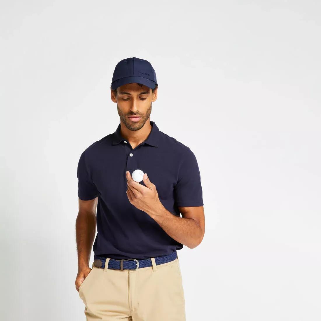 Men Golf Short-Sleeved Polo Shirt - Mw500, Blue, No Color, large image number 2