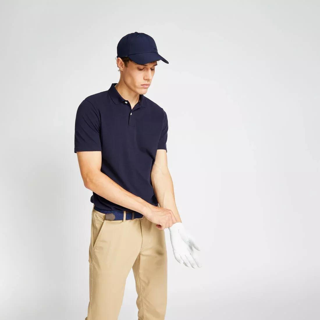Men Golf Short-Sleeved Polo Shirt - Mw500, Blue, No Color, large image number 6