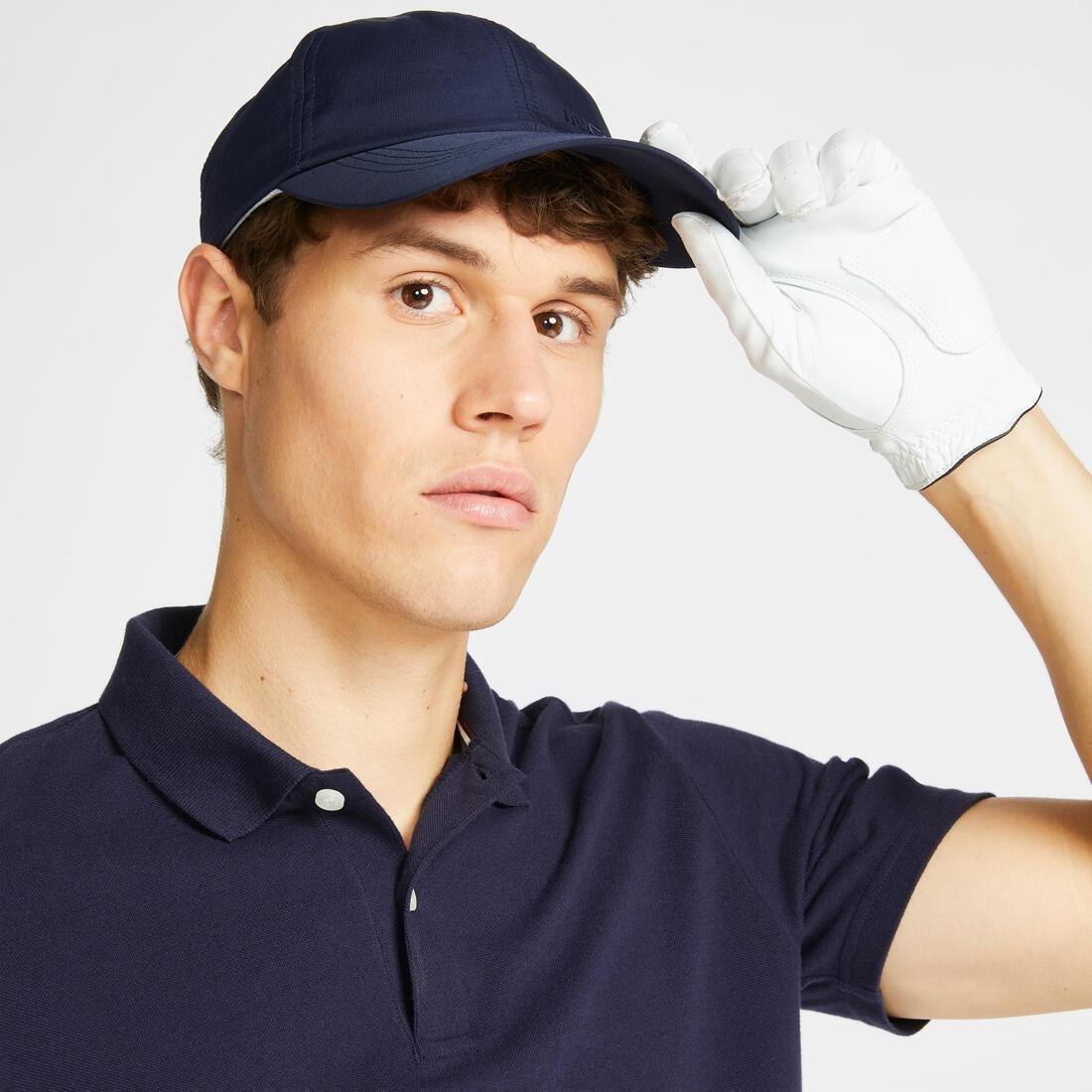 Men Golf Short-Sleeved Polo Shirt - Mw500, Blue, No Color, large image number 7