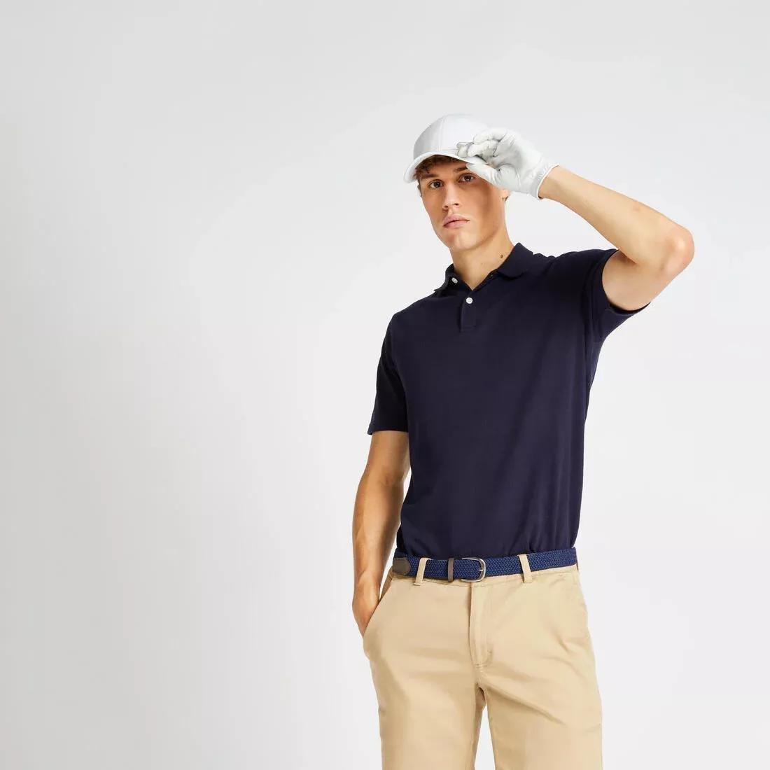 Men Golf Short-Sleeved Polo Shirt - Mw500, Blue, No Color, large image number 10