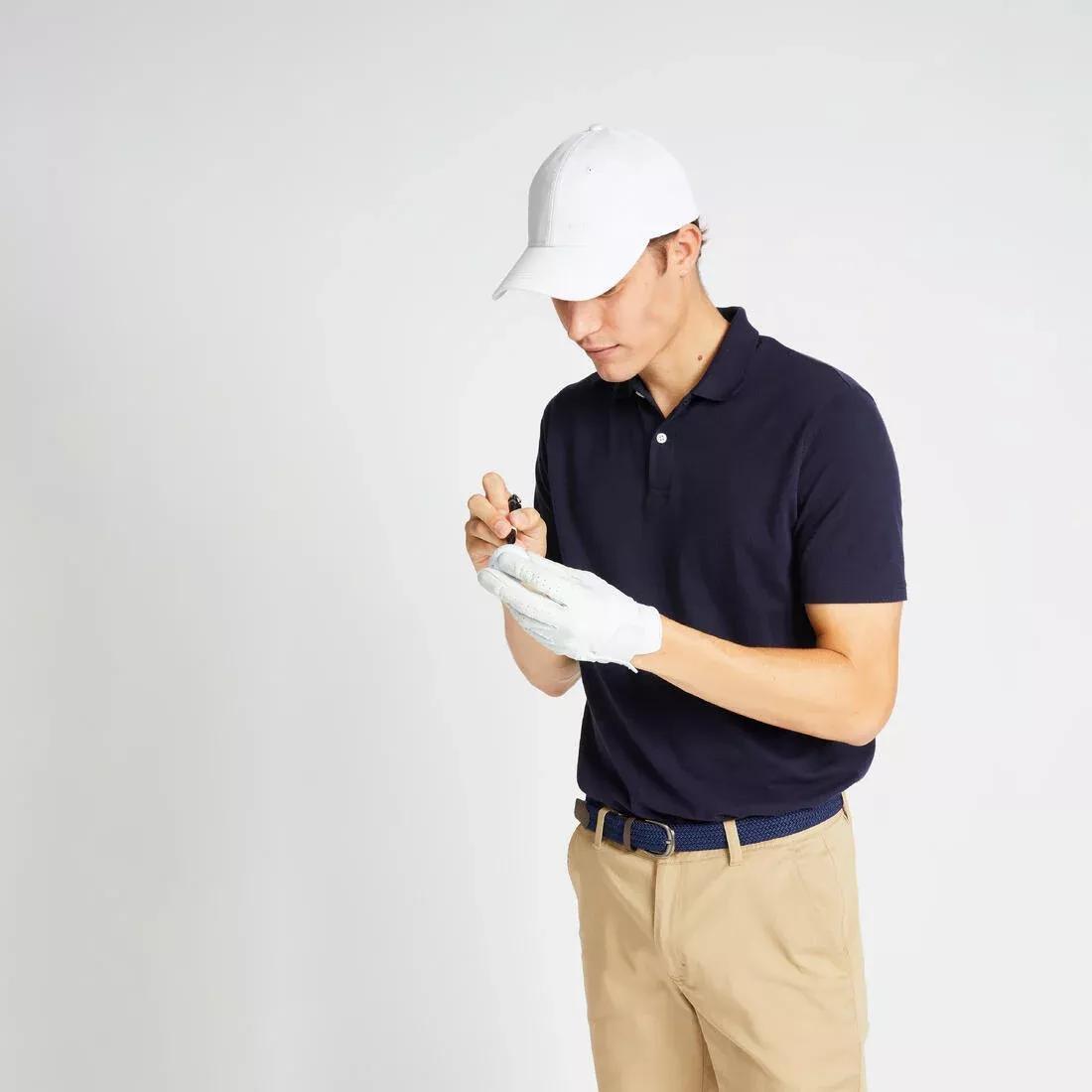 Men Golf Short-Sleeved Polo Shirt - Mw500, Blue, No Color, large image number 11