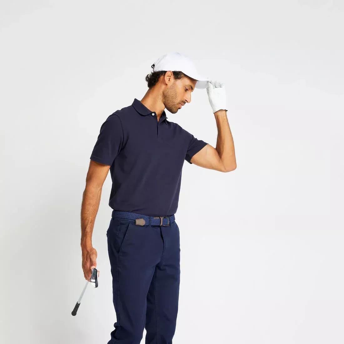Men Golf Short-Sleeved Polo Shirt - Mw500, Blue, No Color, large image number 13