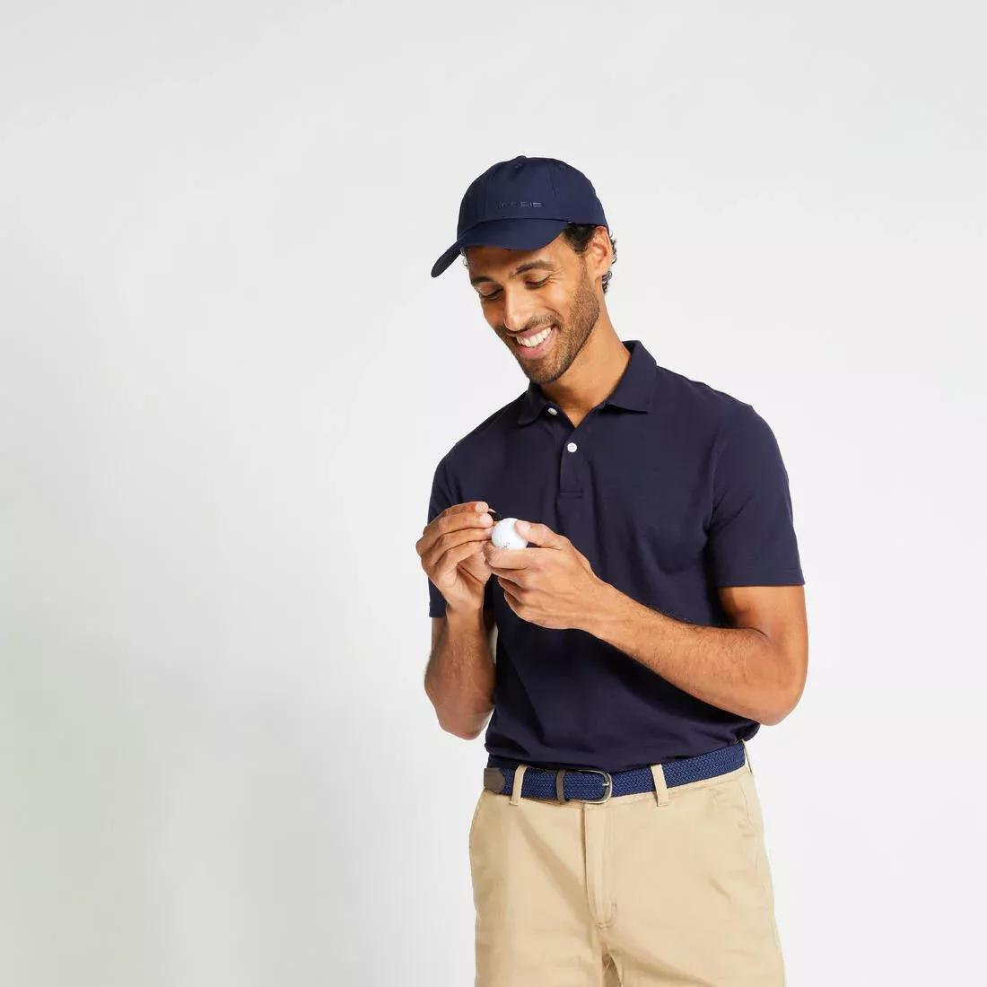 Men Golf Short-Sleeved Polo Shirt - Mw500, Blue, No Color, large image number 14